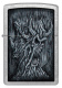 Зажигалка ZIPPO Evil Tree с покрытием Street Chrome, латунь/сталь, серебристая, 38x13x57 мм