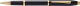 Ручка-роллер Cross Century II Black lacquer, черный лак с позолотой 23К