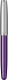 Ручка-роллер Parker Sonnet Essentials Violet SB Steel CT, цвет чернил black, перо: F,  в подарочной упаковке.