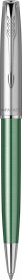 Шариковая ручка Parker Sonnet Essentials Green SB Steel CT, цвет чернил black, перо: M, в подарочной упаковке.