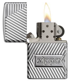 Зажигалка ZIPPO Armor® с покрытием High Polish Chrome, латунь/сталь, серебристая, 37х13x58 мм