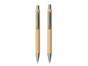 Набор ручка и механический карандаш Tender bamboo, натуральный