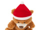 Плюшевый медведь Santa (коричневый, красный, белый)