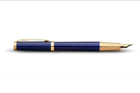 Ручка перьевая Parker "Ingenuity Blue GT" перо: F, цвет чернил: blue/black, в подарочной упаковке.