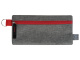 Универсальный пенал из переработанного полиэстера RPET Holder, серый/красный