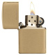 Зажигалка ZIPPO с покрытием Brushed Brass, латунь/сталь, золотистая, матовая, 36x12x56 мм