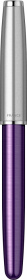 Перьевая ручка Parker Sonnet Essentials Violet SB Steel CT, перо: F, цвет чернил black, в подарочной упаковке.