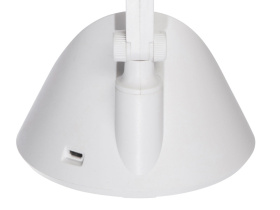Настольный светильник с функцией беспроводной зарядки Bendy (белый)