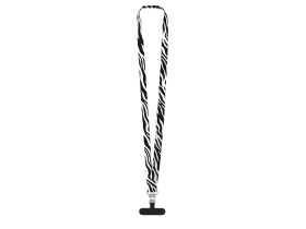 Ланъярд 2,5 см под сублимацию с 2-мя трендовыми карабинами и узким держателем для телефона из ПЭ