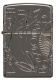 Зажигалка ZIPPO Armor® Wicca Design с покрытием Black Ice®, латунь/сталь, чёрная, 38x13x57 мм