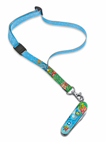 Набор для детей VICTORINOX "Дельфин": перочинный нож 84 мм, шнурок на шею, книга-раскраска, голубой