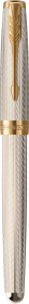 Перьевая ручка Parker Sonnet Silver Mistral GT, перо: M, цвет чернил: black, в подарочной упаковке