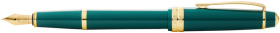 Перьевая ручка Cross Bailey Light Polished Green Resin and Gold Tone, перо F