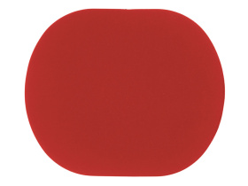 ПАТЧ ОВАЛ soft-touch (красный) 6,0 х 5,0 см