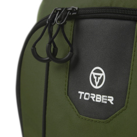 Рюкзак TORBER ROCKIT с отделением для ноутбука 15,6", зеленый, полиэстер 600D, 46 х 30 x 13 см