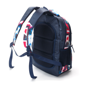 Рюкзак TORBER CLASS X, темно-синий с орнаментом, полиэстер, 45 x 30 x 18 см