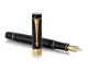 Ручка перьевая Parker Duofold Classic Centennial Black GT стержень: M, цвет чернил: black, в подарочной упаковке.