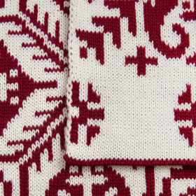 Шарф Wintertude M, красный с белым