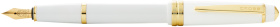 Перьевая ручка Cross Bailey Light Polished White Resin and Gold Tone, перо F