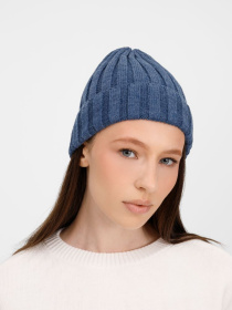 Шапка Metelitsa, синий меланж (джинс)