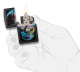 Зажигалка ZIPPO Skull Design с покрытием Black Matte, латунь/сталь, черная, 38x13x57 мм