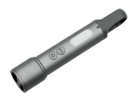 Фонарь аккумуляторный с регулируемым фокусом Vortez, 9 режимов, 650 Лм (темно-серый)