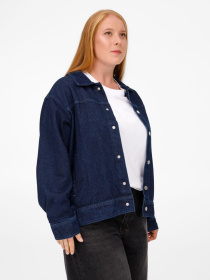 Куртка джинсовая O1, темно-синяя