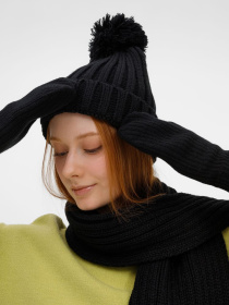 Шапка HappyGo, черная