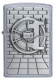 Зажигалка ZIPPO Classic с покрытием Street Chrome™, латунь/сталь, серебристая, матовая, 36x12x56 мм