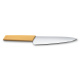 Нож разделочный VICTORINOX Swiss Modern, 19 см, нержавеющая сталь / синтетический материал, медовый