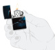 Зажигалка ZIPPO Horror Wolf с покрытием 540 Matte, латунь/сталь, черная, 38x13x57 мм