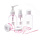 Дорожный набор баночек для путешествий Dewal Beauty, розовый, 7пр.