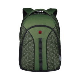 Рюкзак WENGER 16'', зеленый со светоотражающим принтом, полиэстер, 35x27x47 см, 27 л