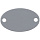 Шильдик металлический Alfa Oval, серый