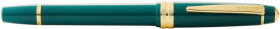 Перьевая ручка Cross Bailey Light Polished Green Resin and Gold Tone, перо F