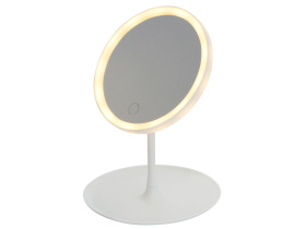 Косметическое зеркало с LED-подсветкой Beautific, белый