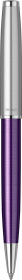 Шариковая ручка Parker Sonnet Essentials Violet SB Steel CT, цвет чернил black, перо: M, в подарочной упаковке.