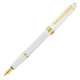 Перьевая ручка Cross Bailey Light Polished White Resin and Gold Tone, перо F