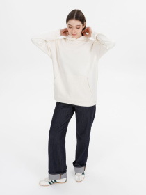 Худи оверсайз унисекс Snuggie, молочно-белое