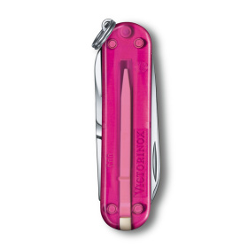 Нож-брелок VICTORINOX Classic SD Colors "Cupcake Dream", 58 мм, 7 функций, полупрозрачный розовый