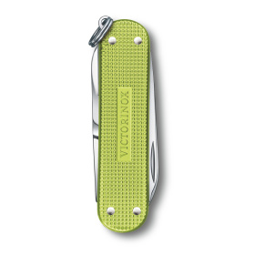 Нож-брелок VICTORINOX Classic SD Alox Colors "Lime Twist", 58 мм, 5 функций, светло-зелёный