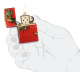 Зажигалка ZIPPO Dragon Design с покрытием 540 Tumbled Brass, латунь/сталь, разноцветная, 38x13x57 мм