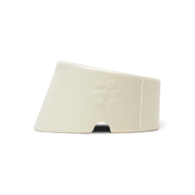 SCRUFFS Миска для плоскомордых пород собак и кошек "Icon Flat Faced" кремовая 18х15х10.5см, 280мл