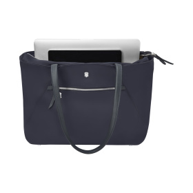 Сумка VICTORINOX Victoria Signature Tote, синяя, нейлон/кожа, 51x15x30 см, 19 л