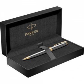 Шариковая ручка Parker Sonnet Grey Core GT Mblack в подарочной коробке