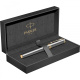 Перьевая ручка Parker Ingenuity Grey Core GT, перо: F (2 картриджа black и blue) в подарочной коробке