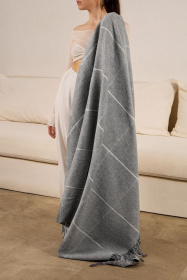 Плед «Шамони», серый