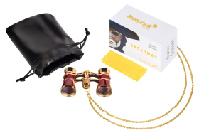 Театральный бинокль Levenhuk Broadway 325B, красный