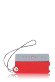 Бирка для багажа SWISSGEAR, 2 шт./упак., красная/серая, АБС-пластик, 7,5 x 0,7 x 4,2 см