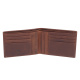 Бумажник KLONDIKE Dawson, натуральная кожа в коричневом цвете, 13 х 1,5 х 9,5 см